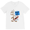 looney tunes genius at work V-Neck Tee