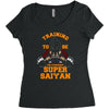 training to be the strongest super saiyan Women's Triblend Scoop T-shirt