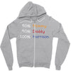 mommy daddy harrison baby name Zipper Hoodie