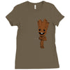 hidden groot [converted] Ladies Fitted T-Shirt
