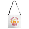 This Girl Loves Her Border Collie Adjustable Strap Totes