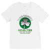 silver shamrock V-Neck Tee