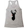 deer skull christmas Racerback Tank