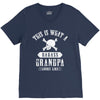 This Is What A Bad Ass Grandpa Looks Like V-Neck Tee