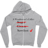 a woodworker's Zipper Hoodie