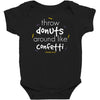 throw donuts Baby Bodysuit