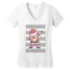 ugly santa dabbing Women's V-Neck T-Shirt