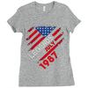 legends are born in 1987 hoodie 6 Ladies Fitted T-Shirt