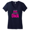 Only The Best Moms Get Promoted To Oma Women's V-Neck T-Shirt