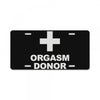 orgasm donor License Plate