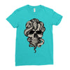 skull snake Ladies Fitted T-Shirt
