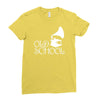 old school Ladies Fitted T-Shirt