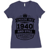 Made In 1940 And Still Awesome Ladies Fitted T-Shirt