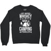 whiskey and camping! Crewneck Sweatshirt