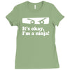 it's ok i'mk a ninja Ladies Fitted T-Shirt
