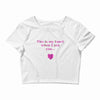 this is my heart when i see you Crop Top