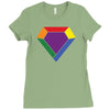 Rainbow LGBT Diamond Ladies Fitted T-Shirt