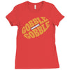 gobble gobble football herren Ladies Fitted T-Shirt