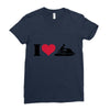 i love jet ski racing Ladies Fitted T-Shirt