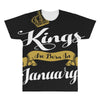 kings are born in january All Over Men's T-shirt