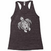 hawaiian turtle tribal art Racerback Tank