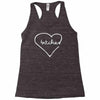 bitches heart Racerback Tank