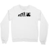 evolution of drummer Crewneck Sweatshirt
