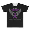 my hero is now my angel pancreatic cancer awareness All Over Men's T-shirt