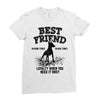 Best Friend Doberman Ladies Fitted T-Shirt