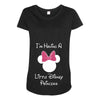 I'm Having a Little Disney Princess Maternity Scoop Neck T-shirt