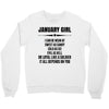 Super January Girl Crewneck Sweatshirt