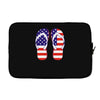 paire de tongues am&eacute;ricaine Laptop sleeve