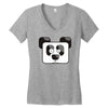 panda pixel Women's V-Neck T-Shirt