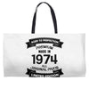 Premium Vintage 1974 Weekender Totes