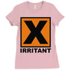 irritant symbol Ladies Fitted T-Shirt