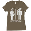 restroom for the recently deceased Ladies Fitted T-Shirt