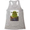 shrek mug shot funny Racerback Tank