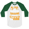 My Wife Is Super Awesome Her Husband 3/4 Sleeve Shirt