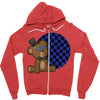 freddy plushie Zipper Hoodie