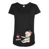 Cute Baby Painter's Mom Love Maternity Scoop Neck T-shirt