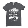 i was addicted to the hokey pokey Ladies Fitted T-Shirt
