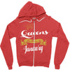queens are born in january Zipper Hoodie