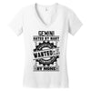 Gemini Hated By Many Wanted By Plenty Women's V-Neck T-Shirt