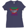 straight outta arkham Ladies Fitted T-Shirt