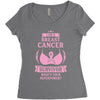 I am a Breast Cancer Survivor - What's Your Superpower? Women's Triblend Scoop T-shirt