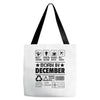Born In December Tote Bags