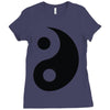 yin yang Ladies Fitted T-Shirt