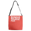 afrika bambaataa Adjustable Strap Totes