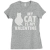 my cat is my valentine Ladies Fitted T-Shirt