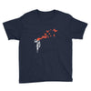 banksy headshot butterfly Youth Tee